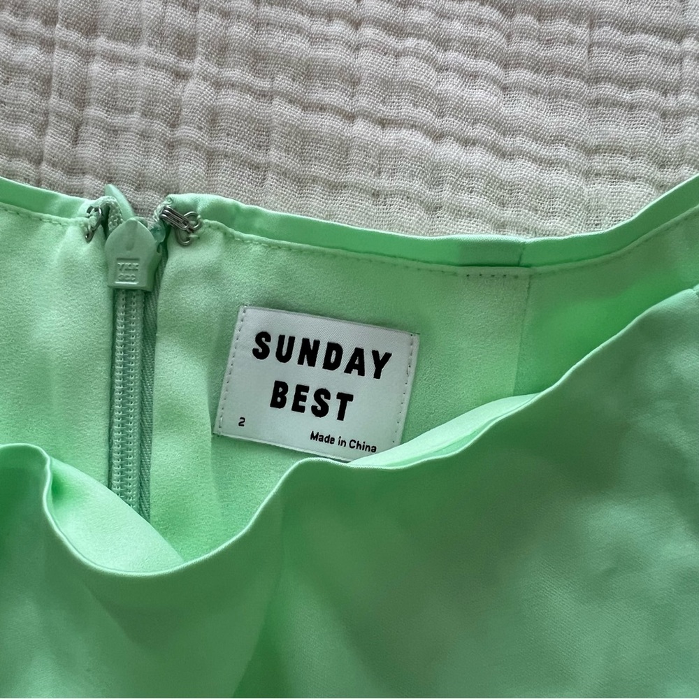 Aritzia Sunday Best Tatiana Lime Skirt - Picture 3 of 4